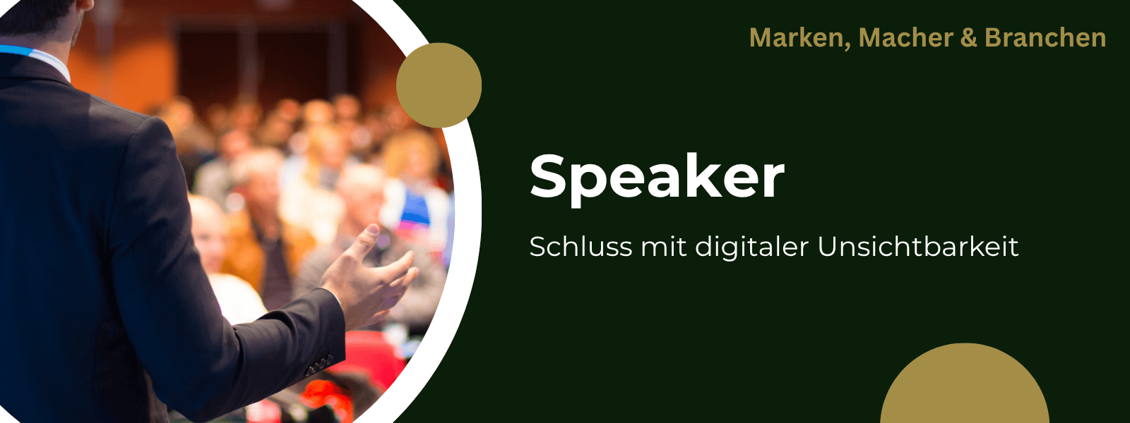 Schluss mit digitaler Unsichtbarkeit für Speaker im DACH-Raum