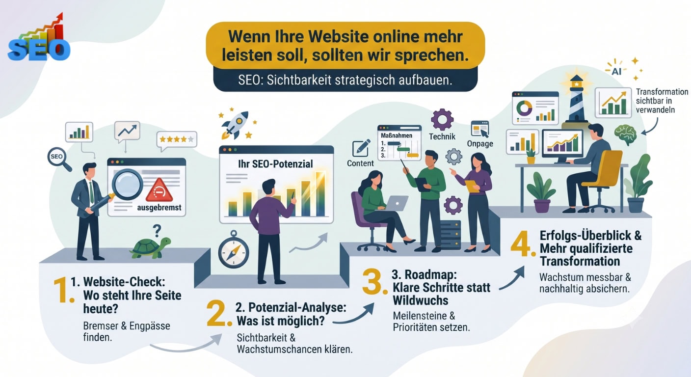 SEO-Beratung bei WebOptimizer – mehr Sichtbarkeit und qualifizierte Anfragen