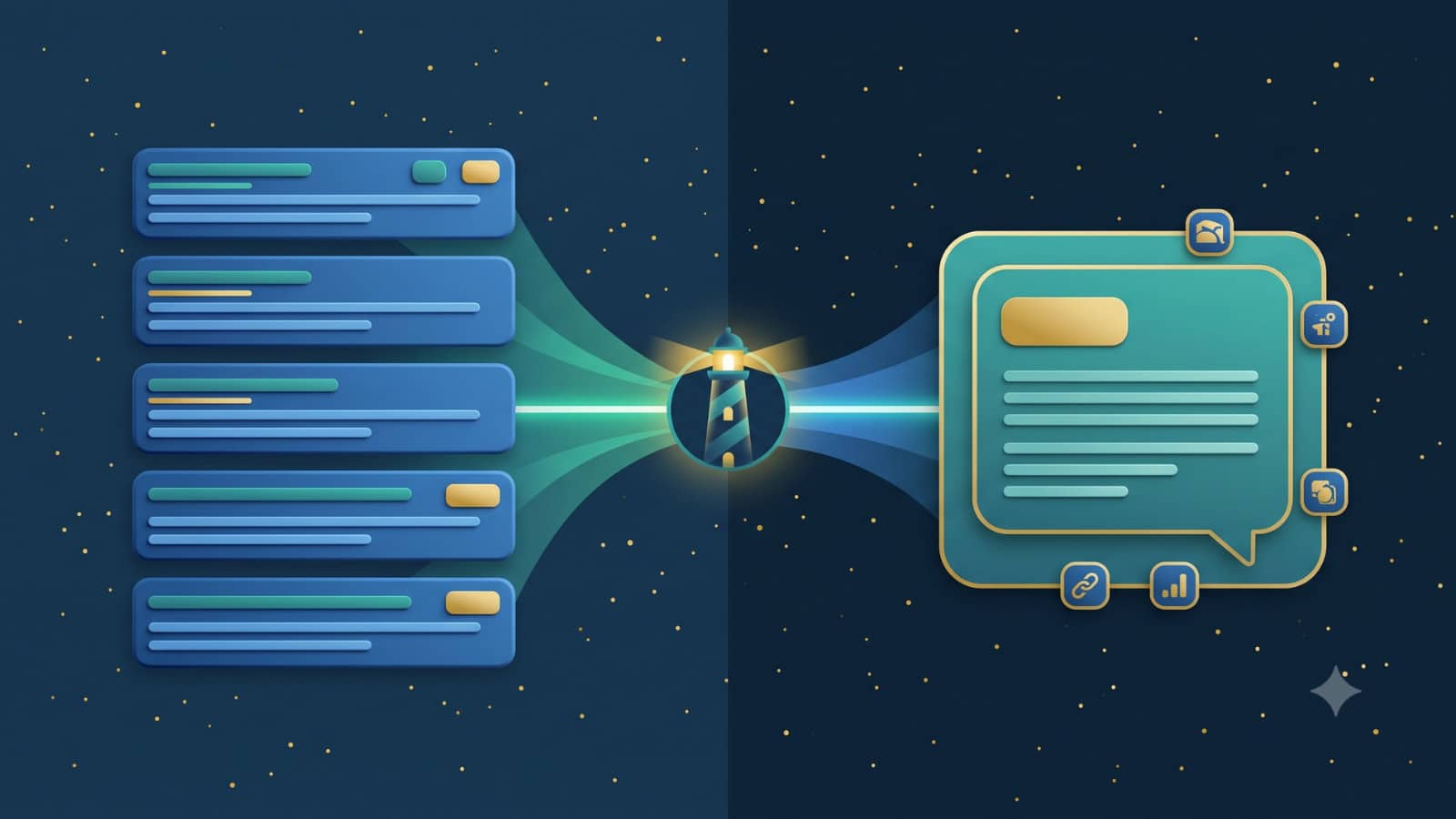 GEO vs. SEO – Vergleich von Linkliste und synthetisierter KI-Antwort mit Quellen