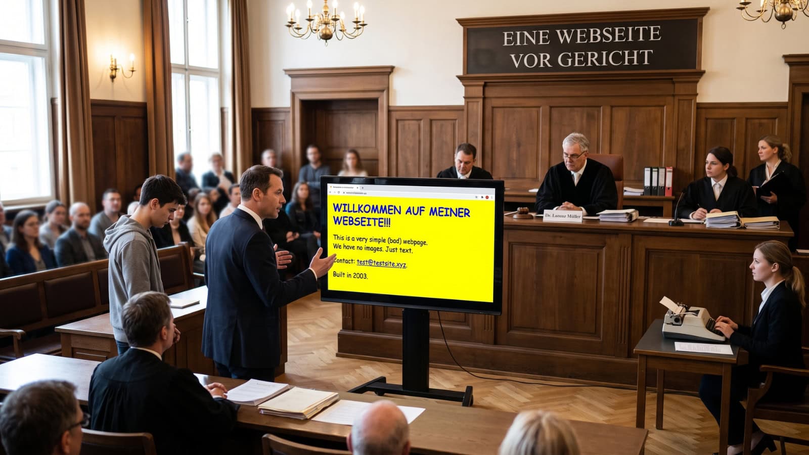 Ihre Website vor Gericht: Anklage wegen unterlassener Kundengewinnung