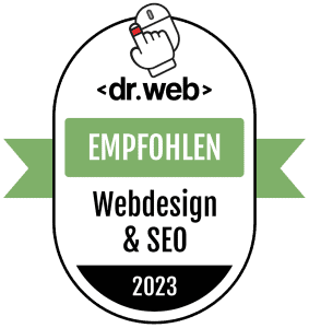Empfohlen von Dr. Web für Webdesign und SEO 2023