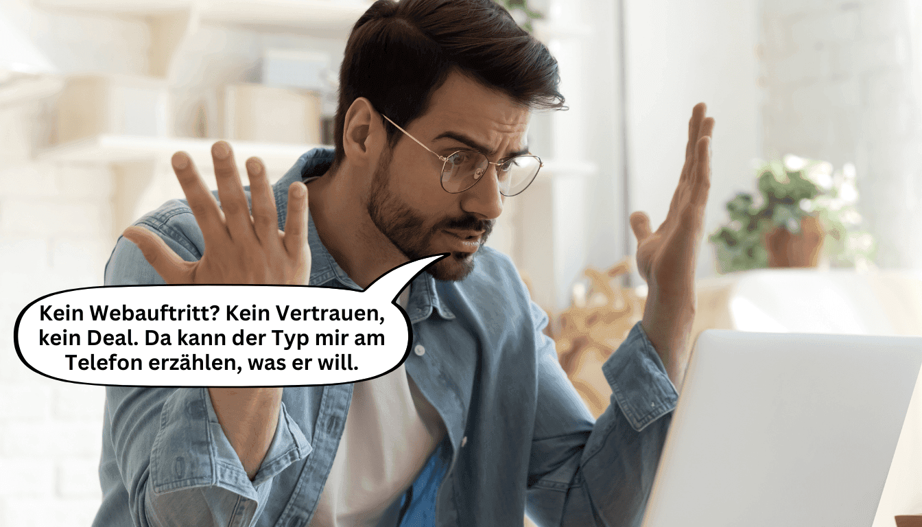 Fehlende Online-Präsenz Fehlende Online-Präsenz